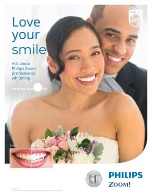 Bride with a radiant smile after Zoom Whitening treatment at Macleod Trail Dental in Calgary